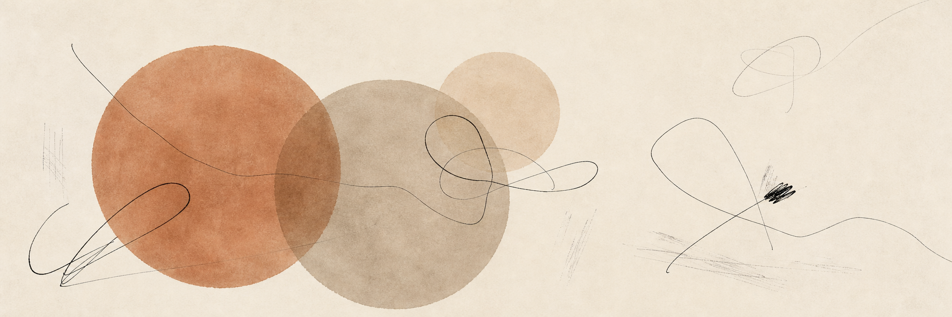 A child's drawing reinterpreted as contemporary wall art